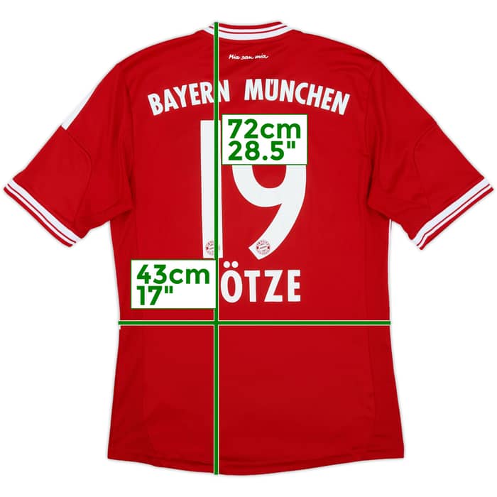 2013-14 Bayern Munich Home Shirt Gotze #19 - 8/10 - (S)