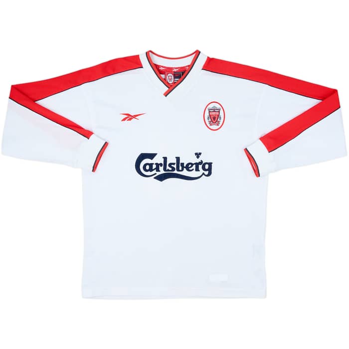 1998-99 Liverpool Away L/S Shirt Heggem #14 - 8/10 - (M)