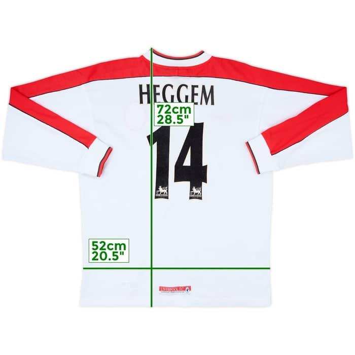 1998-99 Liverpool Away L/S Shirt Heggem #14 - 8/10 - (M)