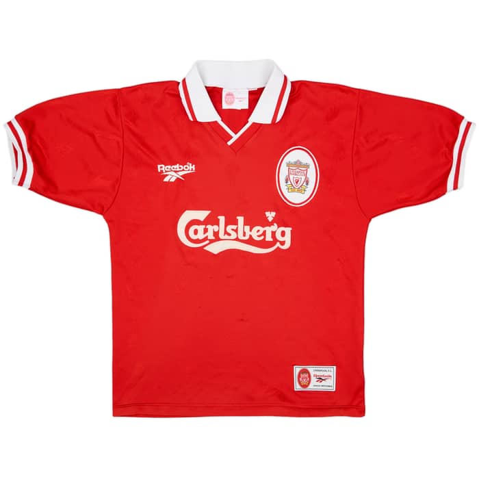 1996-98 Liverpool Home Shirt Owen #18 - 8/10 - (S)