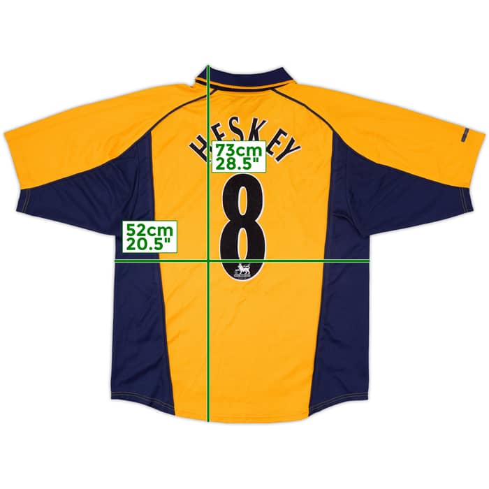 2000-02 Liverpool Away Shirt Heskey #8 - 8/10 - (M)