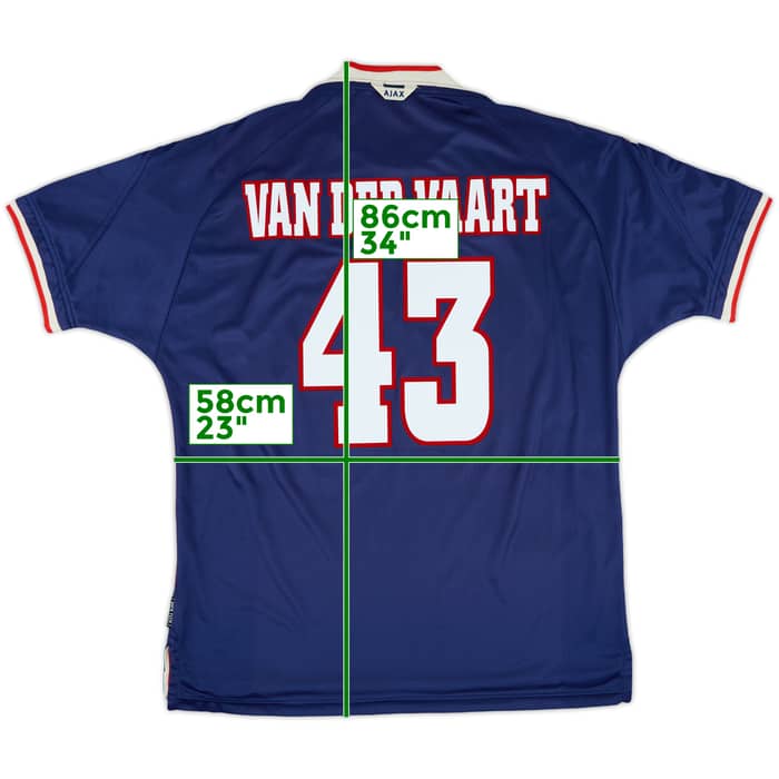 1999-00 Ajax Away Shirt Van Der Vaart #43 - 8/10 - (XL)
