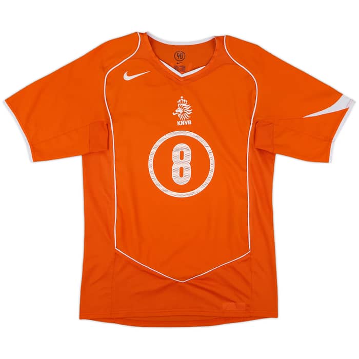 2004-06 Netherlands Home Shirt Davids #8 - 8/10 - (S)