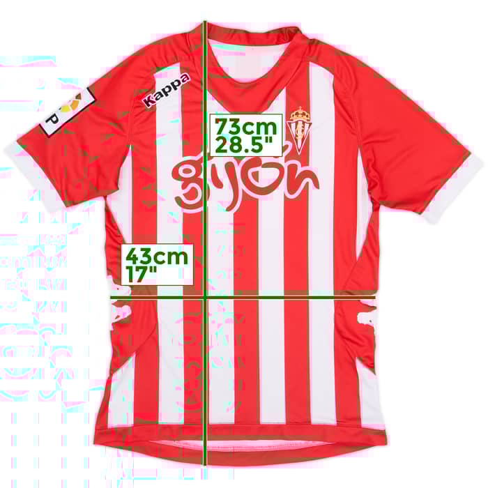 2012-13 Sporting Gijon Home Shirt - 7/10 - (M)
