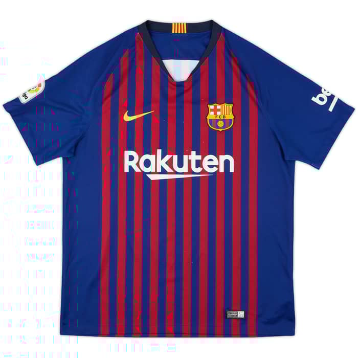 2018-19 Barcelona Home Shirt Messi #10 - 7/10 - (L)