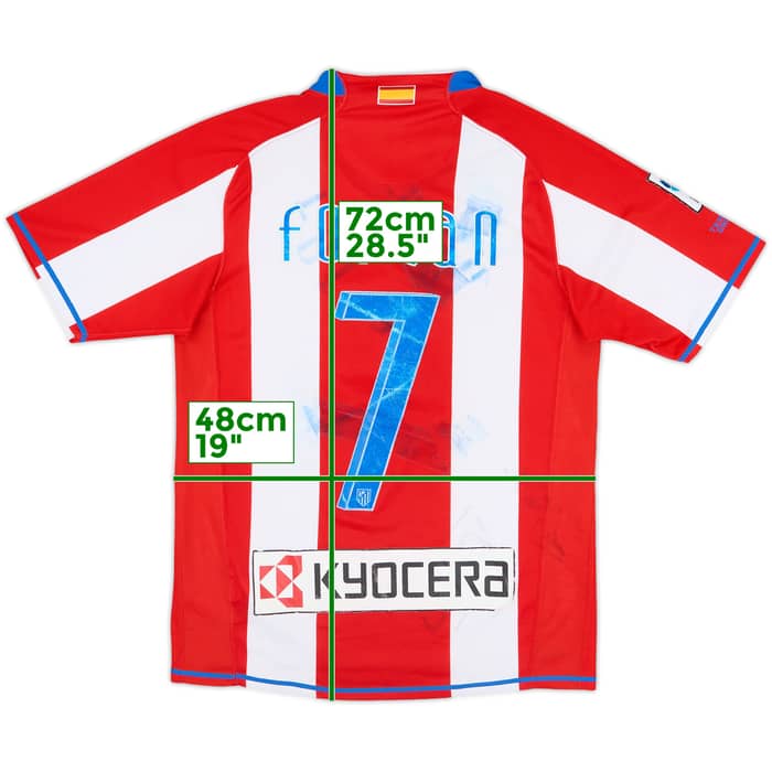 2007-08 Atletico Madrid Home Shirt Forlan #7 - 4/10 - (S)