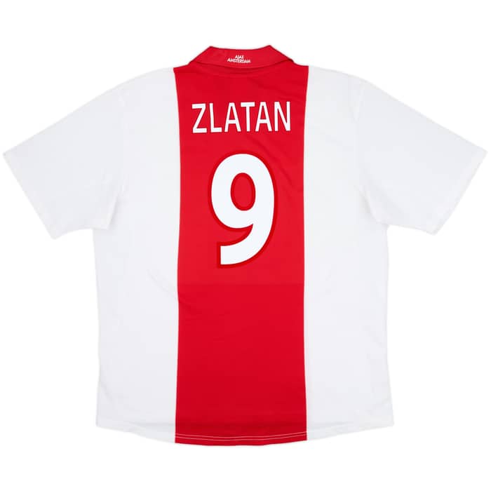 2001-02 Ajax Home Shirt Zlatan #9 - 8/10 - (XL)