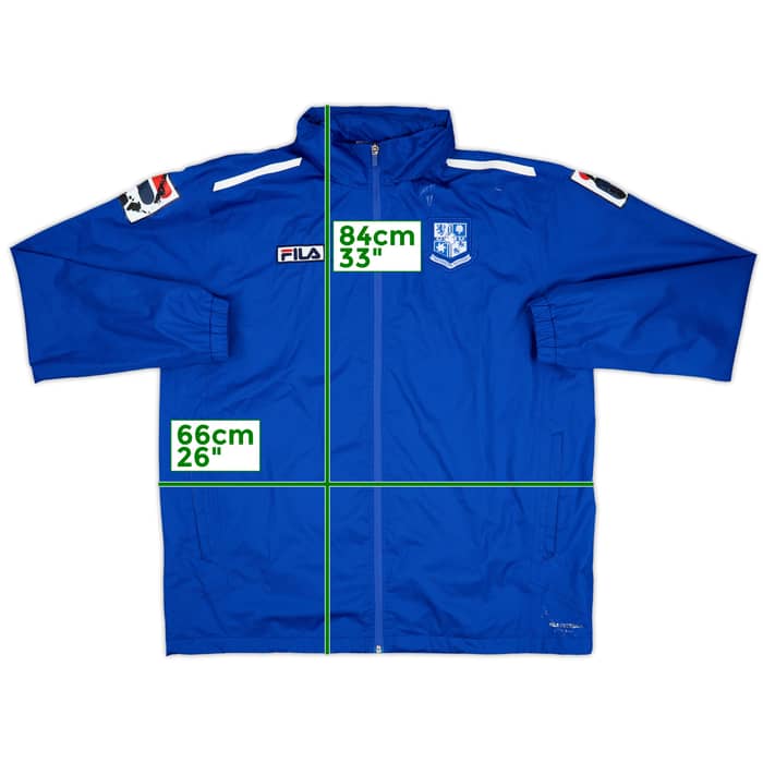 2012-14 Tranmere Rovers Fila Hooded Rain Jacket - 5/10 - (XL)