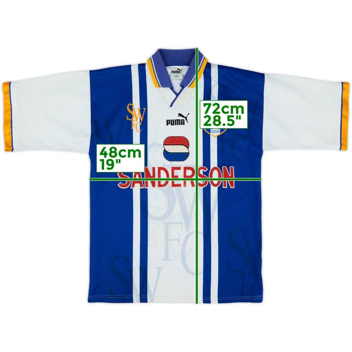 1995-97 Sheffield Wednesday Home Shirt - 8/10 - (S)