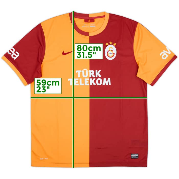 2013-14 Galatasaray Home Shirt - 10/10 - (XL)