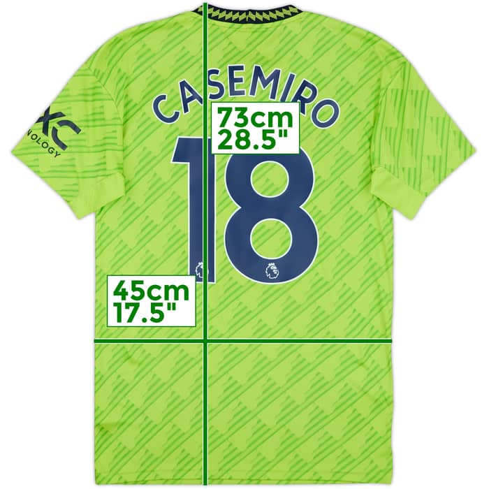 2022-23 Manchester United Third Shirt Casemiro #18 - 7/10 - (S)