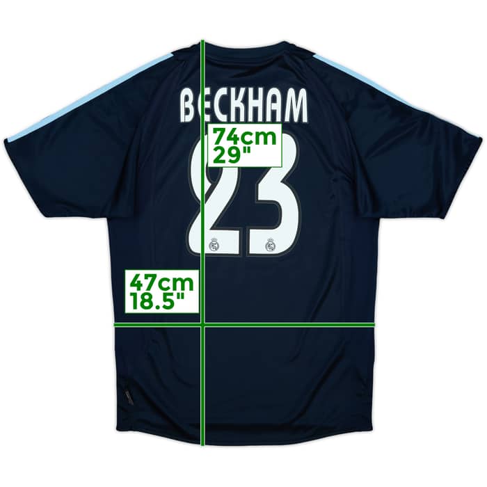 2003-04 Real Madrid Away Shirt Beckham #23 - 7/10 - (S)