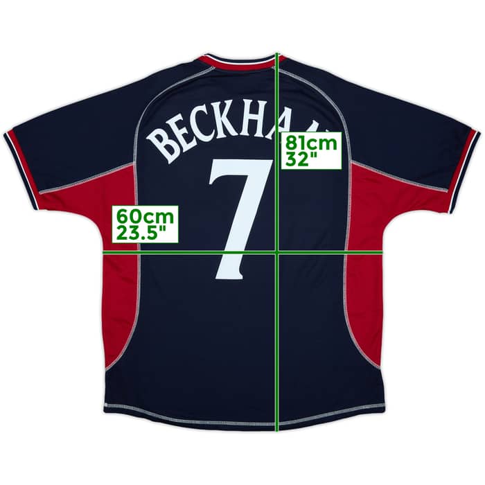 2000-01 Manchester United Third Shirt Beckham #7 - 8/10 - (XL)