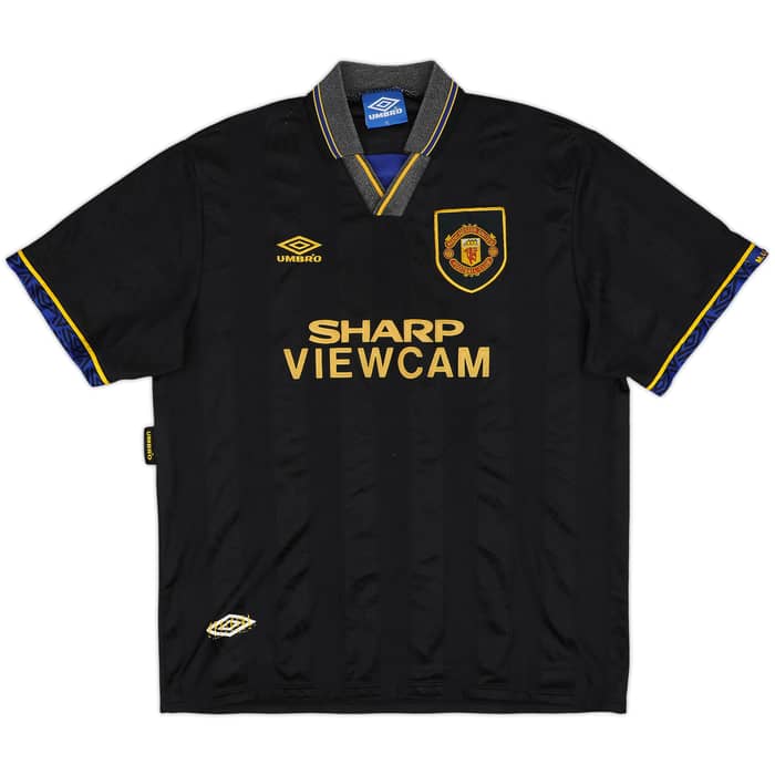 1993-95 Manchester United Away Shirt Cantona #7 - 6/10 - (XL)