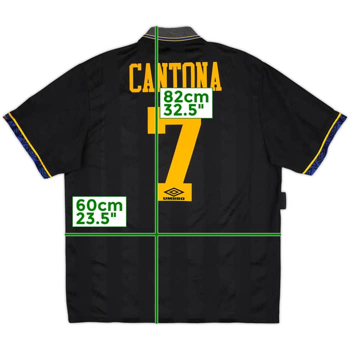 1993-95 Manchester United Away Shirt Cantona #7 - 6/10 - (XL)