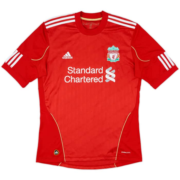 2010-12 Liverpool Home Shirt Gerrard #8 - 7/10 - (M)