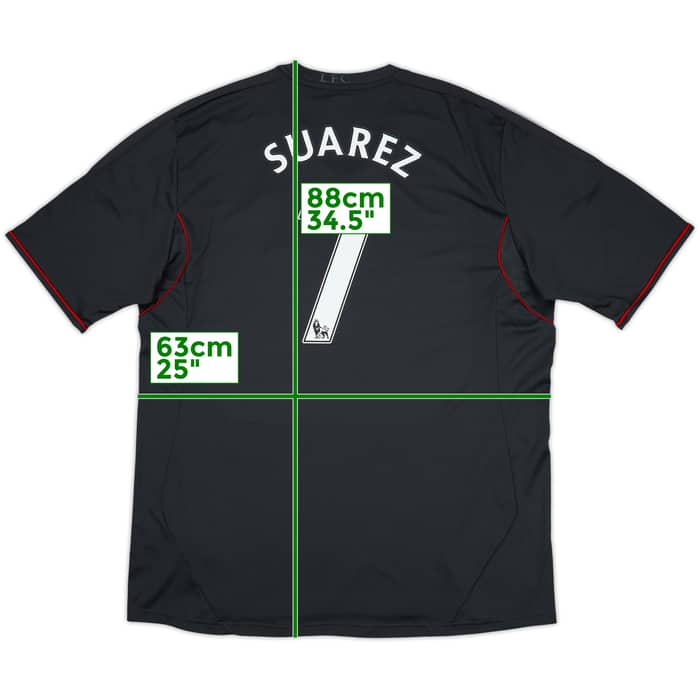 2011-12 Liverpool Away Shirt Suarez #7 - 7/10 - (XXL)