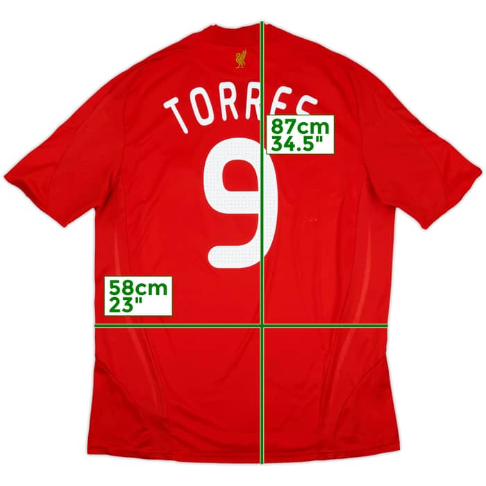 2008-10 Liverpool Home Shirt Torres #9 - 6/10 - (XL)