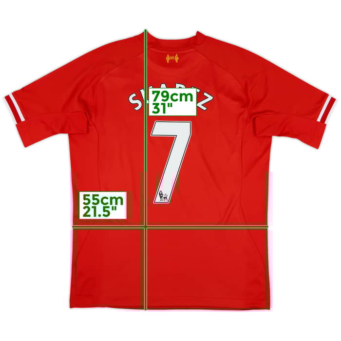 2013-14 Liverpool Home Shirt Suarez #7 - 9/10 - (L)
