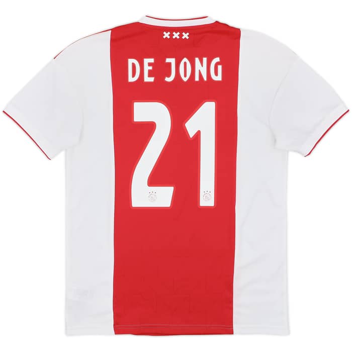 2018-19 Ajax Home Shirt De Jong #21 - 9/10 - (M)