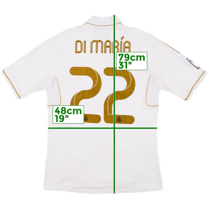 2011-12 Real Madrid Home Shirt Di Maria #22 - 5/10 - (M)