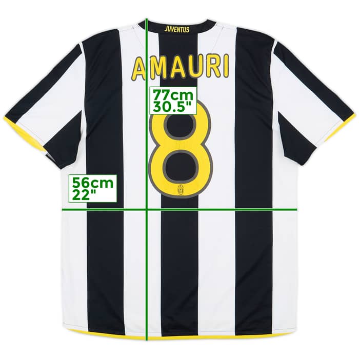 2008-09 Juventus Home Shirt Amauri #8 - 6/10 - (L)