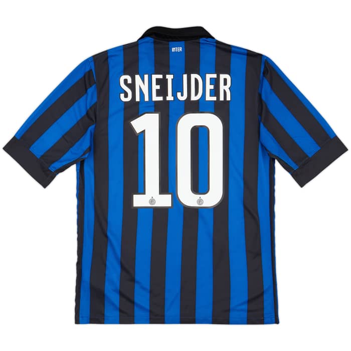 2011-12 Inter Milan Home Shirt Sneijder #10 - 7/10 - (M)
