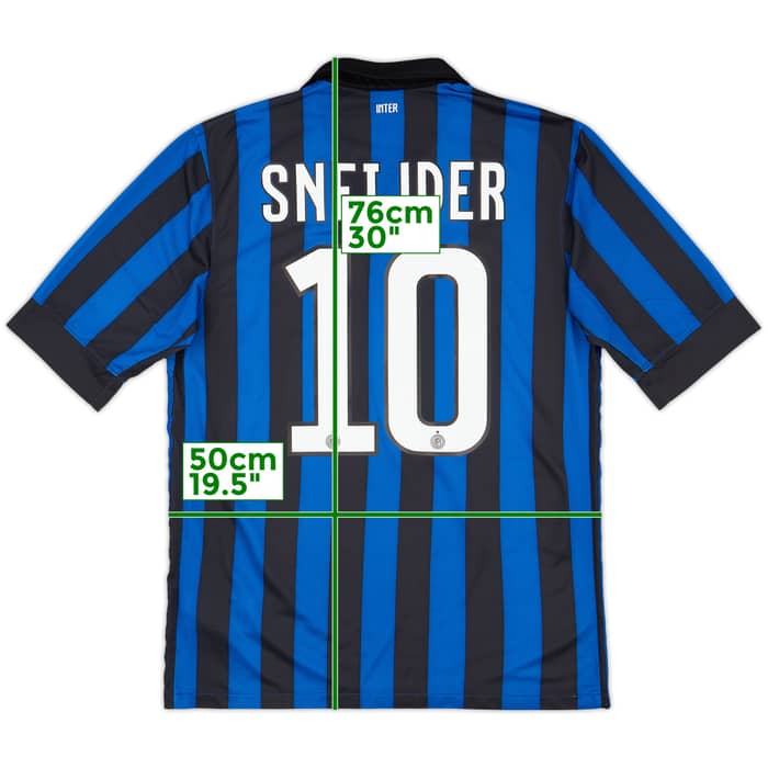 2011-12 Inter Milan Home Shirt Sneijder #10 - 7/10 - (M)