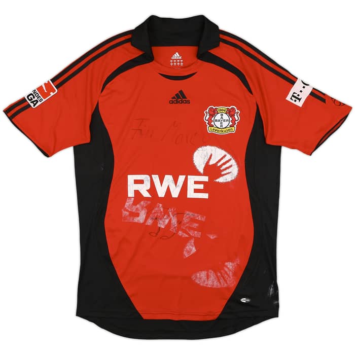 2006-07 Bayer Leverkusen Signed Home Shirt Barbarez #9 - 5/10 - (M)