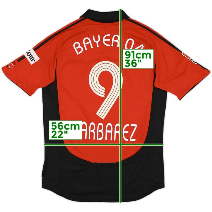 2006-07 Bayer Leverkusen Signed Home Shirt Barbarez #9 - 5/10 - (M)