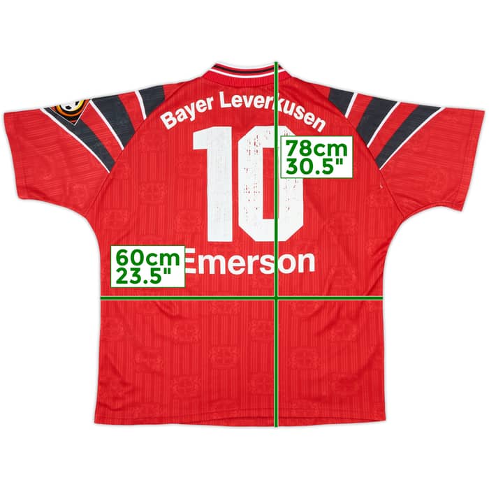1996-97 Bayer Leverkusen Home Shirt Emerson #10 - 6/10 - (XL)