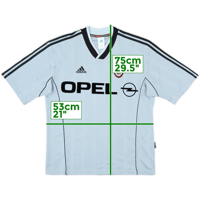 1998-00 AC Milan adidas Training Shirt - 9/10 - (M)