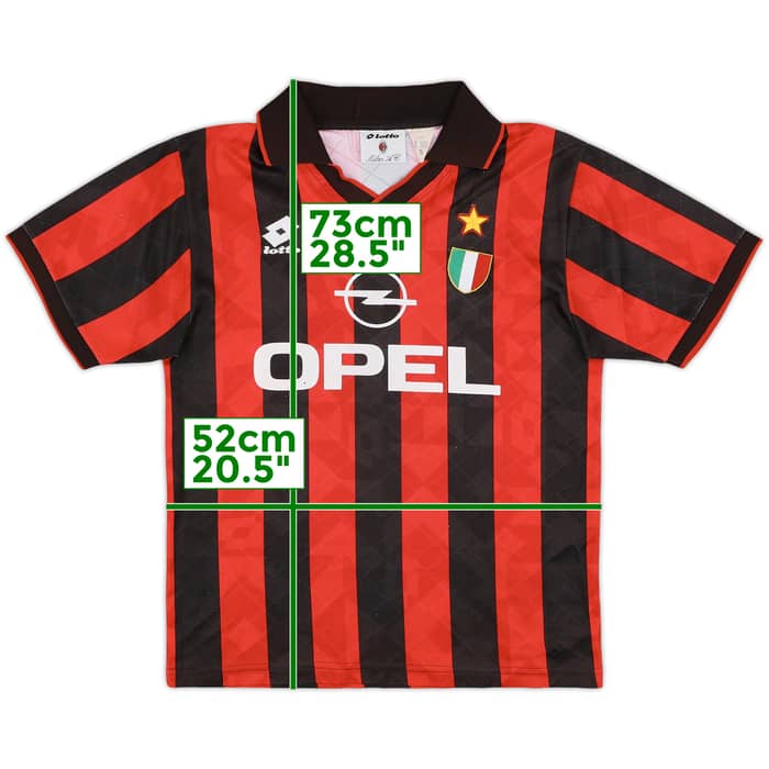 1994-95 AC Milan Home Shirt - 5/10 - (S)