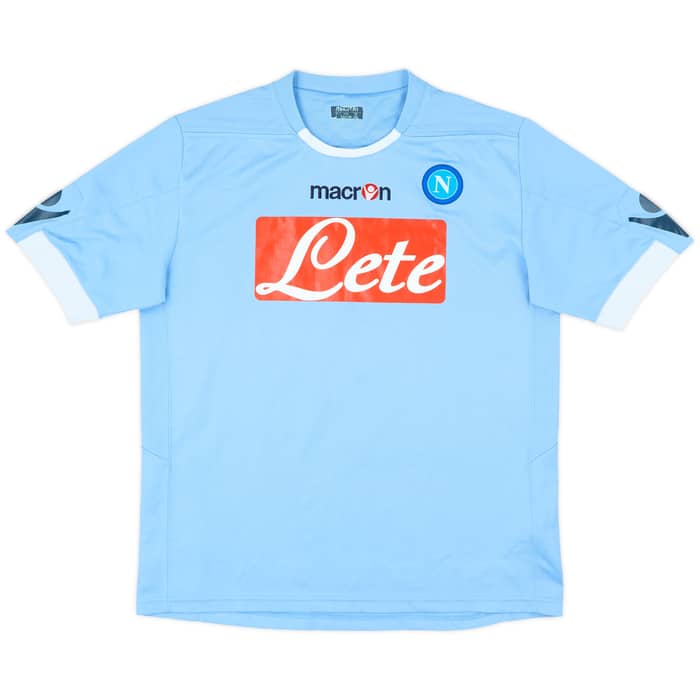 2010-11 Napoli Home Shirt Quagliarella #27 - 8/10 - (XL.Boys)