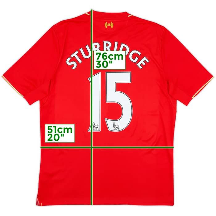 2015-16 Liverpool Home Shirt Sturridge #15 - 8/10 - (M)