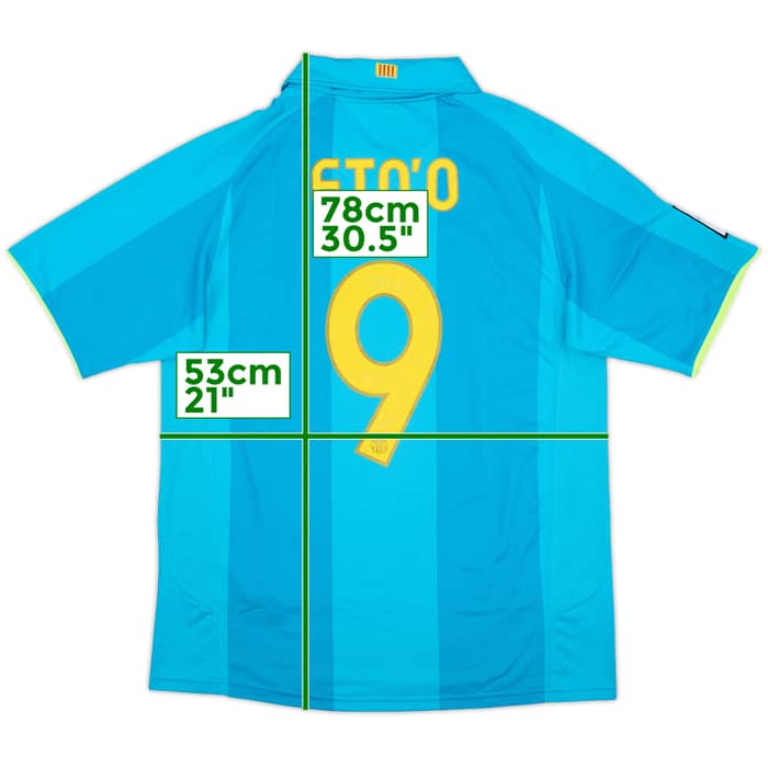 2007-09 Barcelona Away Shirt Eto'o #9 - 7/10 - (M)