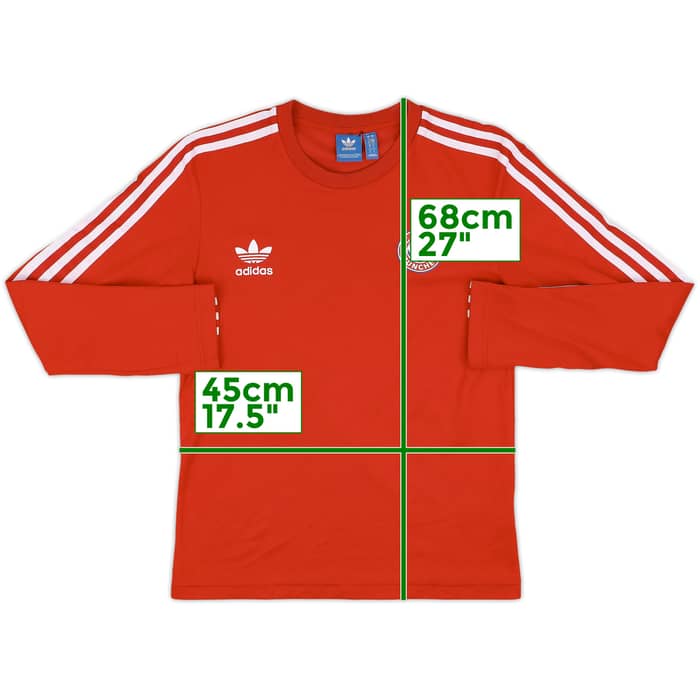 2016-17 Bayern Munich adidas Originals Cotton L/S Tee - 6/10 - (S)