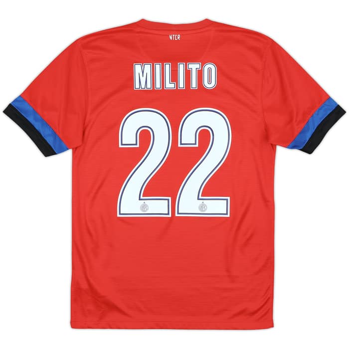 2012-13 Inter Milan Away Shirt Milito #22 - 7/10 - (S)