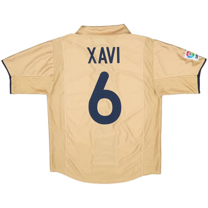 2001-03 Barcelona Away Shirt Xavi #6 - 9/10 - (L)