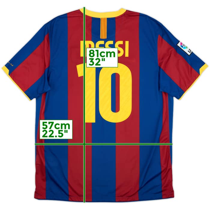 2010-11 Barcelona Home Shirt Messi #10 - 10/10 - (XL)