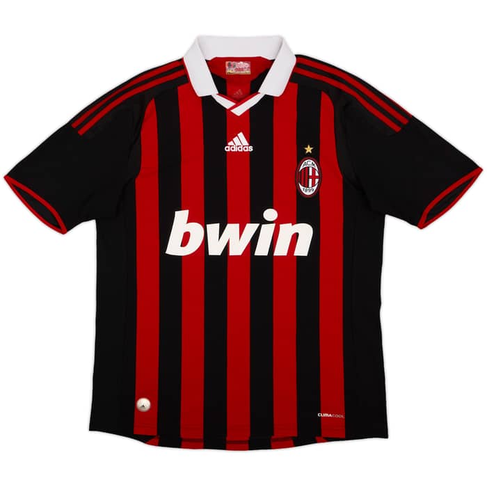 2009-10 AC Milan Home Shirt Ibrahimovic #11 - 4/10 - (M)