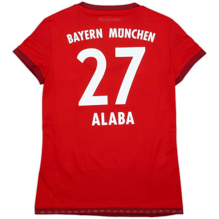2015-16 Bayern Munich Home Shirt Alaba #27 - 10/10 - (Women's S)