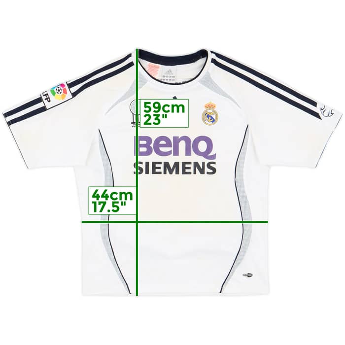 2006-07 Real Madrid Home Shirt - 7/10 - (M.Boys)