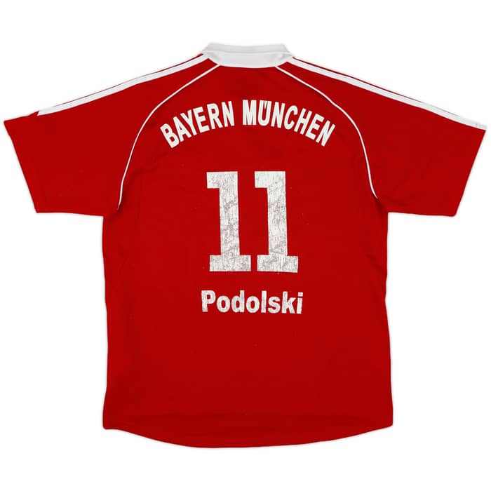 2006-07 Bayern Munich Home Shirt Podolski #11 - 6/10 - (XL.Boys)