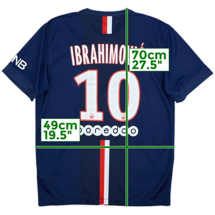2014-15 Paris Saint-Germain Home Shirt Ibrahimovic #10 - 5/10 - (M)