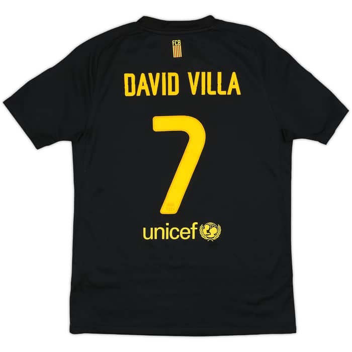 2011-12 Barcelona Away Shirt David Villa #7 - 7/10 - (L.Boys)