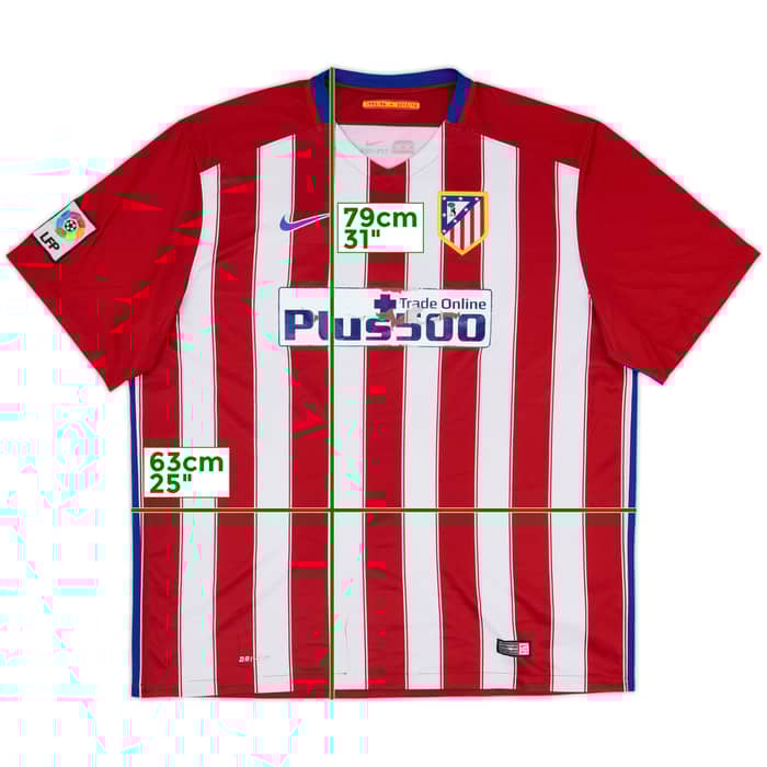 2015-16 Atletico Madrid Home Shirt - 4/10 - (XXL)