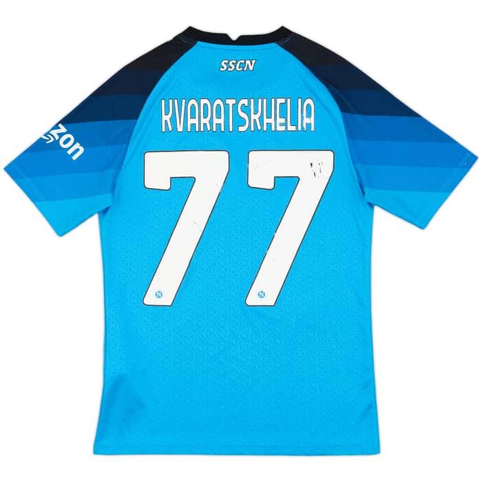 2022-23 Napoli Home Shirt Kvaratskhelia #77 - 6/10 - (S)