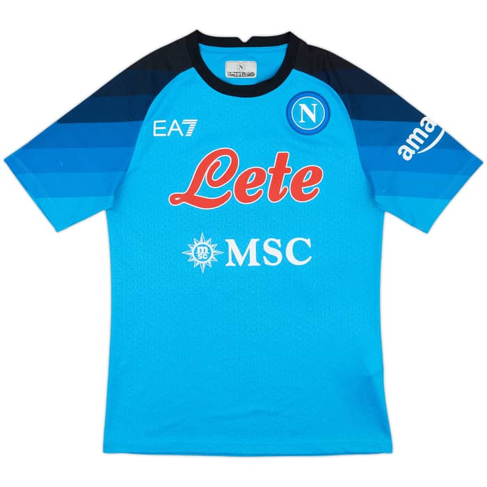 2022-23 Napoli Home Shirt Kvaratskhelia #77 - 6/10 - (S)