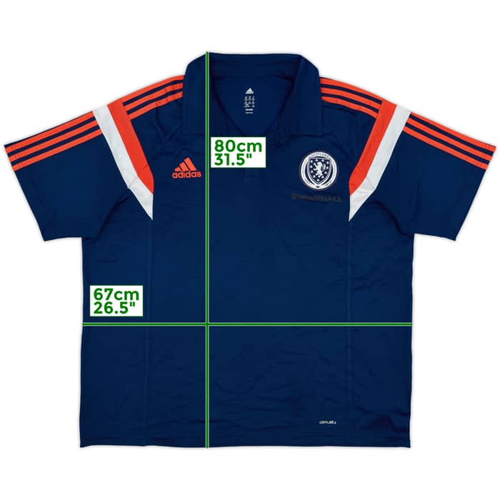 2013-14 Scotland adidas Polo Shirt - 4/10 - (XXL)